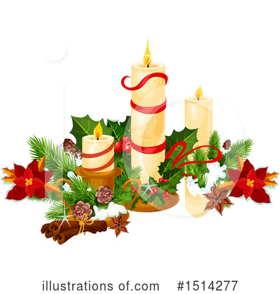 Christmas Candles Clipart #1514277 by Vector Tradition SM
