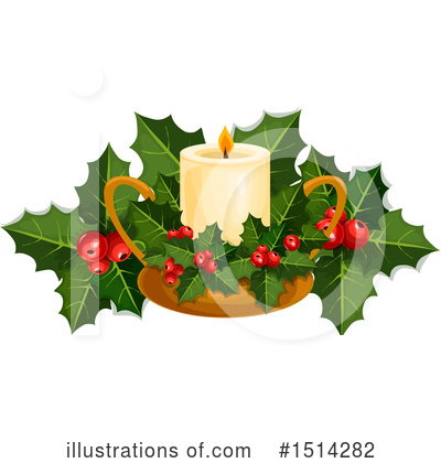 Christmas Candle Clipart #1514282 by Vector Tradition SM