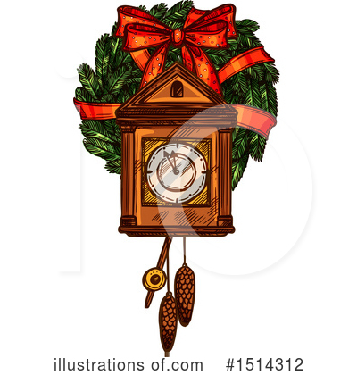 Cuckoo Clock Clipart #1514312 by Vector Tradition SM