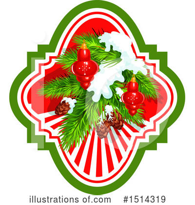 Christmas Ornaments Clipart #1514319 by Vector Tradition SM