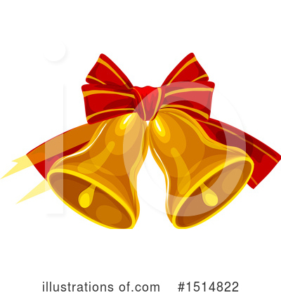 Christmas Bells Clipart #1514822 by Vector Tradition SM