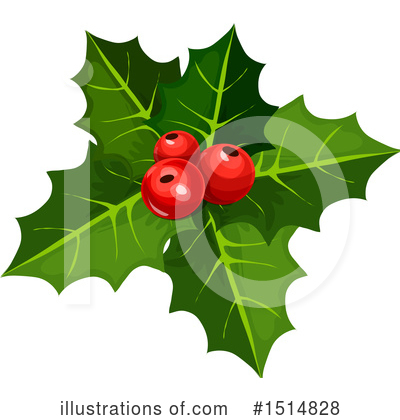 Holly Clipart #1514828 by Vector Tradition SM