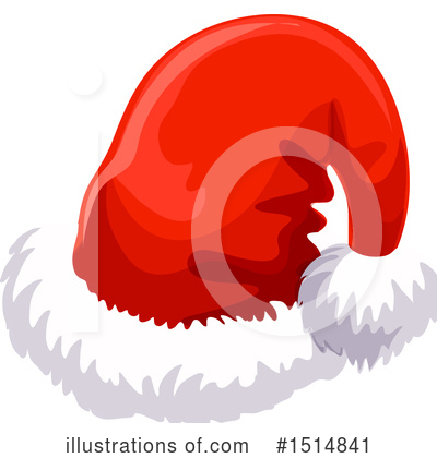 Santa Hat Clipart #1514841 by Vector Tradition SM