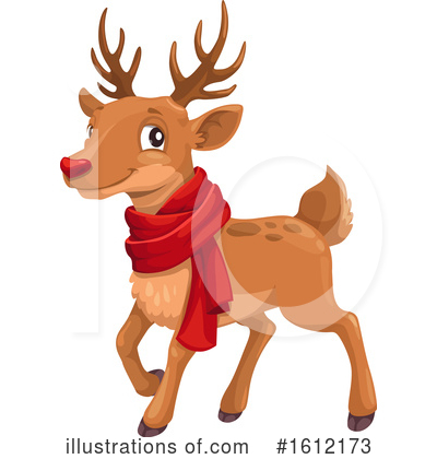 Reindeer Clipart #1612173 by Vector Tradition SM