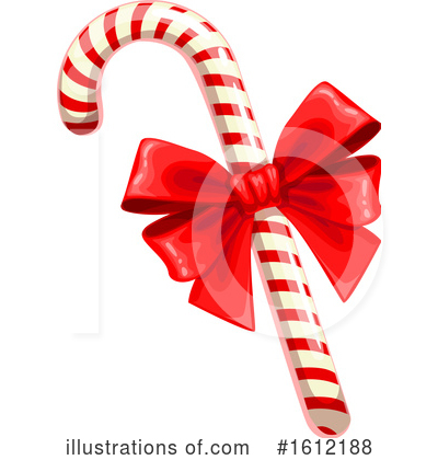 Candy Cane Clipart #1612188 by Vector Tradition SM