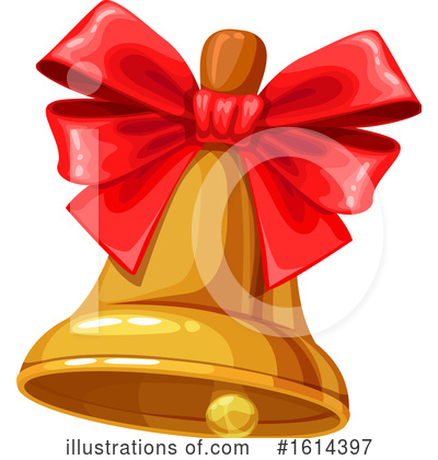Christmas Bell Clipart #1614397 by Vector Tradition SM