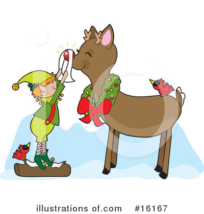 Rudolph Clipart #16167 by Maria Bell