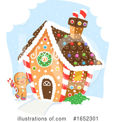 Gingerbread House Clipart #1652301 by BNP Design Studio