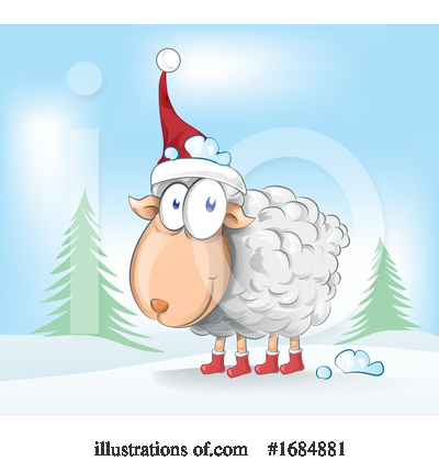 Sheep Clipart #1684881 by Domenico Condello