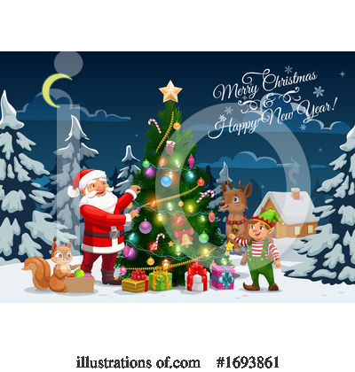 Royalty-Free (RF) Christmas Clipart Illustration by Vector Tradition SM - Stock Sample #1693861
