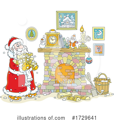 Santa Clipart #1729641 by Alex Bannykh