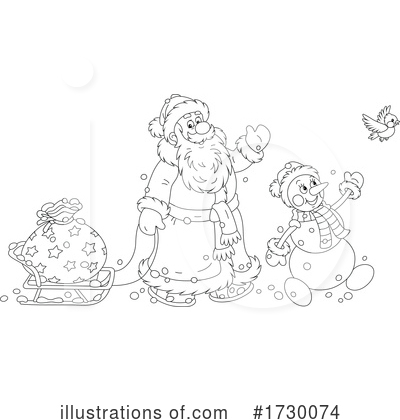 Royalty-Free (RF) Christmas Clipart Illustration by Alex Bannykh - Stock Sample #1730074