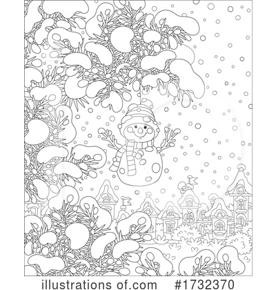 Snowman Ornament Clipart #1732370 by Alex Bannykh
