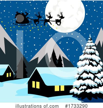 Royalty-Free (RF) Christmas Clipart Illustration by Hit Toon - Stock Sample #1733290