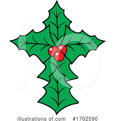 Holly And Berries Clipart #1762590 by Johnny Sajem