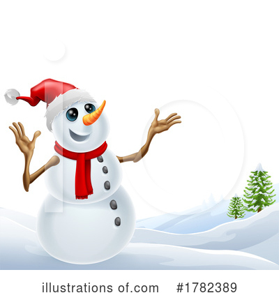 Snowman Clipart #1782389 by AtStockIllustration