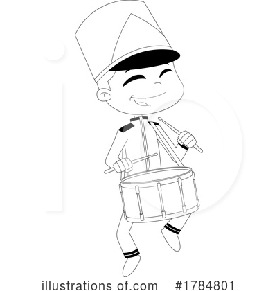 Drummer Clipart #1784801 by Hit Toon
