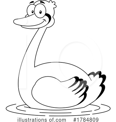 Swan Clipart #1784809 by Hit Toon