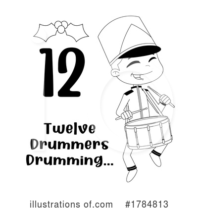 Drummer Clipart #1784813 by Hit Toon