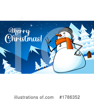 Snowman Clipart #1786352 by Hit Toon