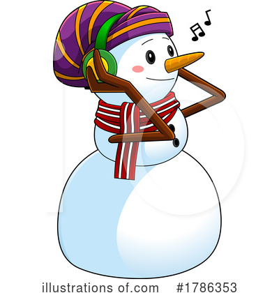 Snowman Clipart #1786353 by Hit Toon