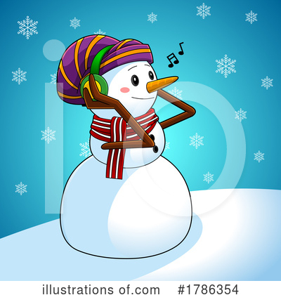 Snowman Clipart #1786354 by Hit Toon