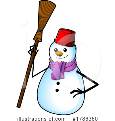 Snowman Clipart #1786360 by Hit Toon