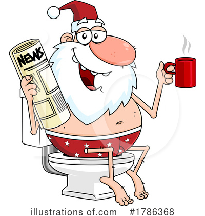 Santa Clipart #1786368 by Hit Toon