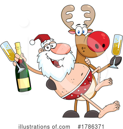 Santa Clipart #1786371 by Hit Toon