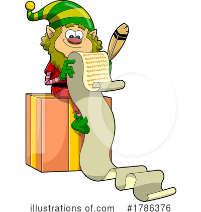 Christmas Elf Clipart #1786376 by Hit Toon