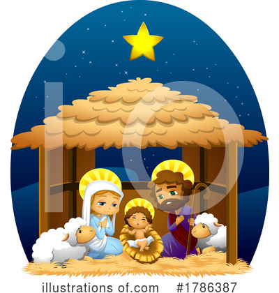 Nativity Scene Clipart #1786387 by Hit Toon