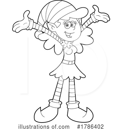 Elf Clipart #1786402 by Hit Toon