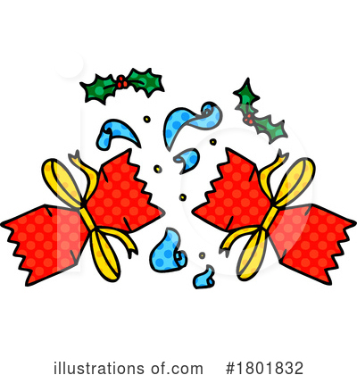 Christmas Crackers Clipart #1801832 by lineartestpilot