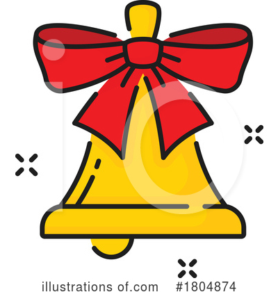 Christmas Bell Clipart #1804874 by Vector Tradition SM