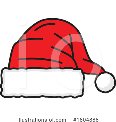 Santa Hat Clipart #1804888 by Vector Tradition SM