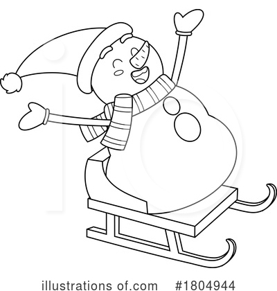 Royalty-Free (RF) Christmas Clipart Illustration by Hit Toon - Stock Sample #1804944