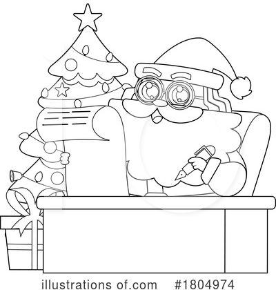 Royalty-Free (RF) Christmas Clipart Illustration by Hit Toon - Stock Sample #1804974