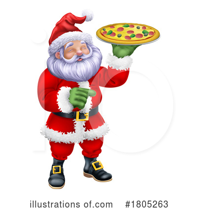 Pizza Clipart #1805263 by AtStockIllustration