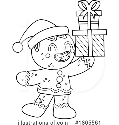 Gingerbread Man Clipart #1805561 by Hit Toon