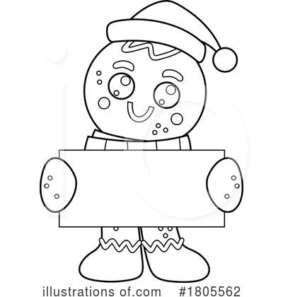 Gingerbread Man Clipart #1805562 by Hit Toon