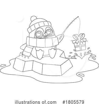 Ice Fishing Clipart #1805579 by Hit Toon