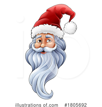 Santa Hat Clipart #1805692 by AtStockIllustration