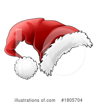 Santa Hats Clipart #1805704 by AtStockIllustration
