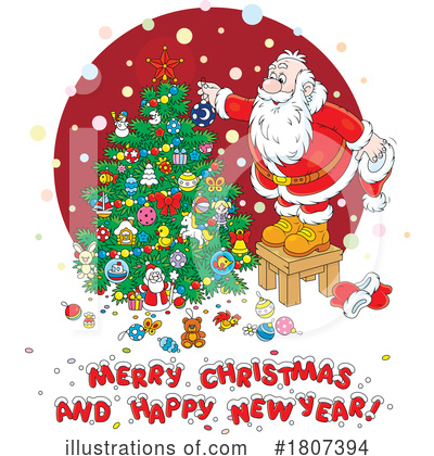 Merry Christmas Clipart #1807394 by Alex Bannykh
