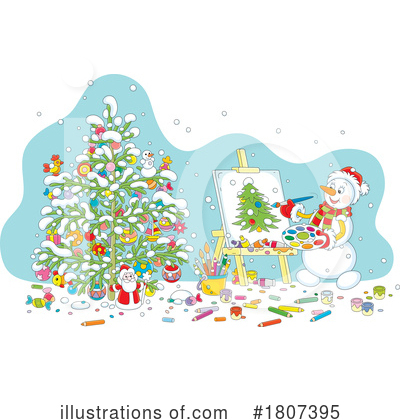 Royalty-Free (RF) Christmas Clipart Illustration by Alex Bannykh - Stock Sample #1807395