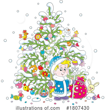 Royalty-Free (RF) Christmas Clipart Illustration by Alex Bannykh - Stock Sample #1807430