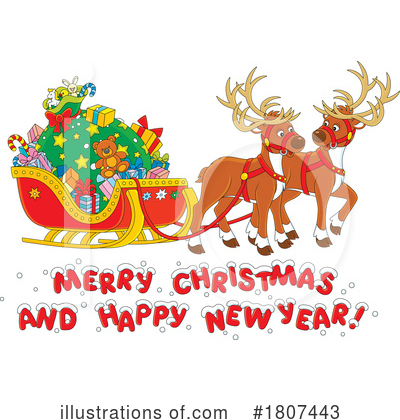 Merry Christmas Clipart #1807443 by Alex Bannykh