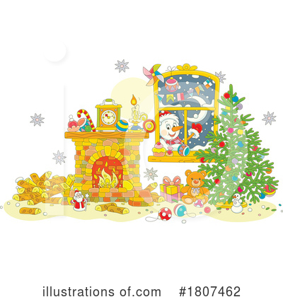 Royalty-Free (RF) Christmas Clipart Illustration by Alex Bannykh - Stock Sample #1807462