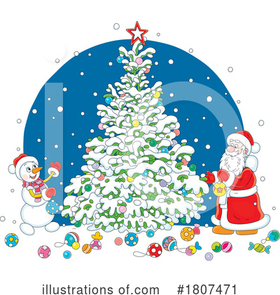 Santa Clipart #1807471 by Alex Bannykh