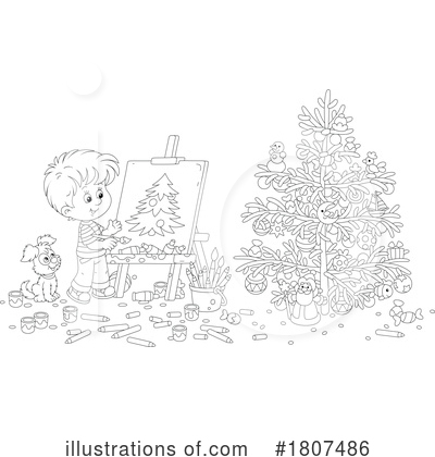 Royalty-Free (RF) Christmas Clipart Illustration by Alex Bannykh - Stock Sample #1807486